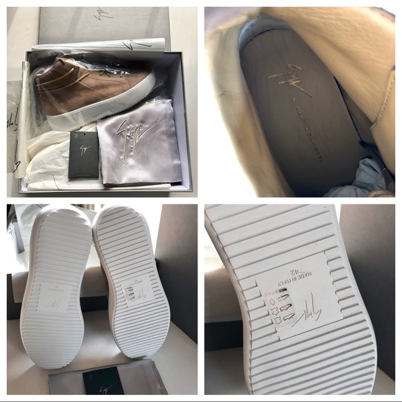 GIUSEPPE ZANOTTI Brown Suede Sneaker - NEW - Picture 6 of 8